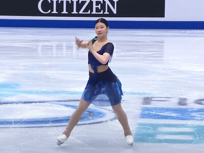 Αθλήτρια καλλιτεχνικού πατινάζ στην Κίνα...