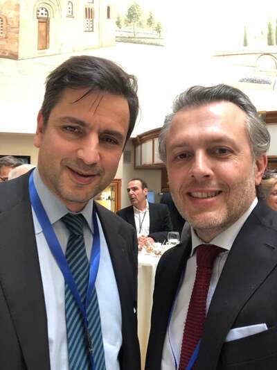 Ο Θεόδωρος Δούρος με τον Μιχάλη Στασινόπουλο