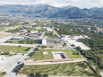 Αεροφωτογραφία, με κατεύθυνση ανατολική,...