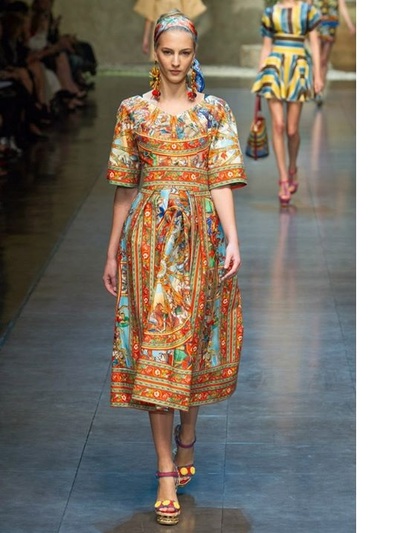 Η Ροζάνα σε Dolce e Gabbana show
