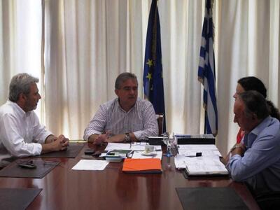 Συνάντηση Τ. Αποστολόπουλου με το Δήμαρχ...