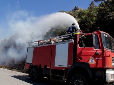 Δυτική Αχαΐα:  Φωτιά στο Καραβοστάσι του...