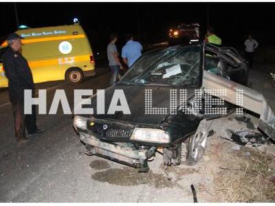 Πύργος: Σοβαρό τροχαίο με τρεις τραυματί...