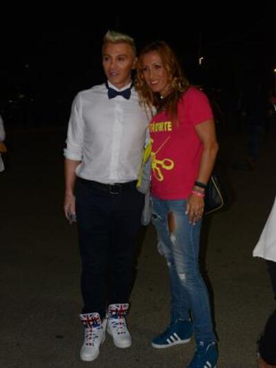 Ο Τάκης Ζαχαράτος με την Ολυμπιονίκη μας...