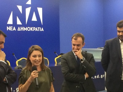 Η Χριστίνα Αλεξοπούλου παρέστη στην κοπή...