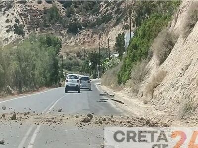 Κρήτη: Κατολισθήσεις λόγω του σεισμού τω...