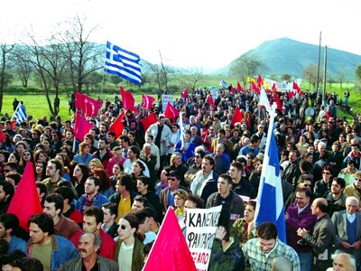 Πάτρα: Κινητοποίηση έξω από τον Άραξο στ...