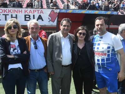 Ο Δήμαρχος στον αγώνα παλαιμάχων Άνω - Κ...