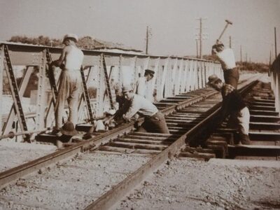 Επισκευή γέφυρας στο τμήμα Κορίνθου-Πάτρας/mixanitouxronou