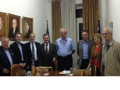 Πάτρα:Στα γραφεία του ΣΕΒ ο υφυπουργός Ε...