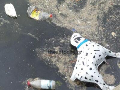 "Πνίγηκε" στα σκουπίδια ο Θερμαϊκός