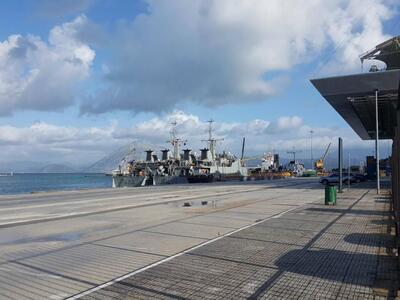 Φωτογραφία στις 040316 από το λιμάνι της Πάτρας