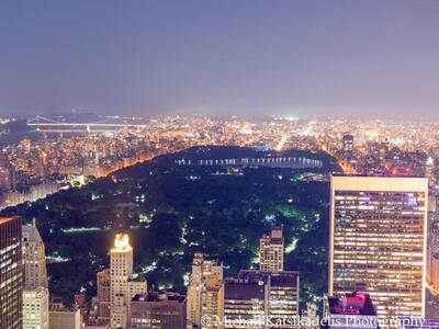 Νύχτα, φωτογραφίζοντας το Σέντραλ Παρκ α...