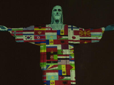 Το άγαλμα του Χριστού του Σωτήρος στο Ρί...