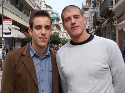 Αλέξανδρος Οικονόμου (αριστερά) και Angelo Caruso