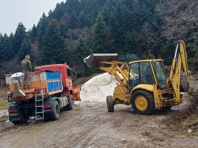 Χαμηλές θερμοκρασίες στην ορεινή Ναυπακτ...