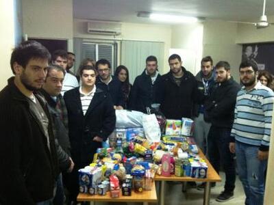 Η ΟΝΝΕΔ Αχαΐας συγκέντρωσε τρόφιμα για τ...