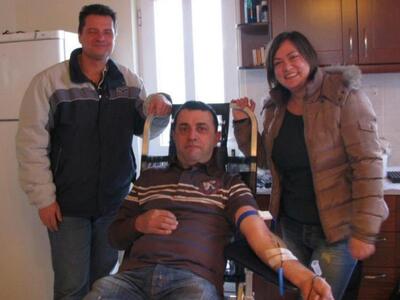 Εθελοντική αιμοδοσία στην Χαλανδρίτσα