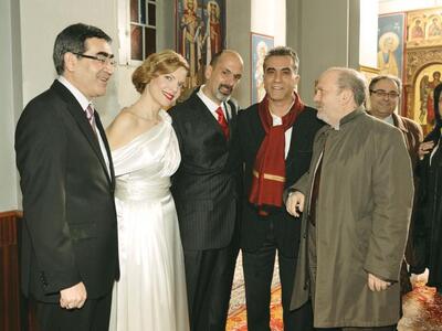 Από αριστερά Γιώργος Ράγιας, Ιωάννα Τζελ...