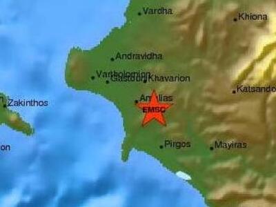 Ηλεία: Ισχυρή σεισμική δόνηση με μεγάλη ...