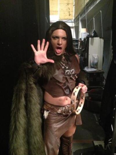 Ο Κώστας Δόξας με την..γούνινη "προ...