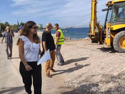 Παραλιακή Ρίου: Στην πλευρά του Αγίου Βασιλείου το τρυπάνι από βδομάδα