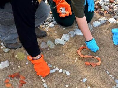 Οι Patrinistas καθαρίζουν την ακτή του Ψαθοπύργου 