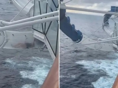 Kόλλησε σε γυάλινη νεροτσουλήθρα κρουαζι...