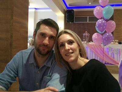 Με τον αδερφό της Γιώργο