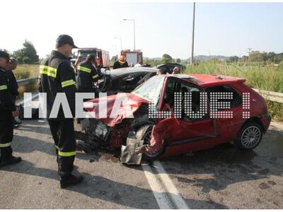 Ηλεία: Σοβαρό τροχαίο στο Στρέφι- Καραμπ...