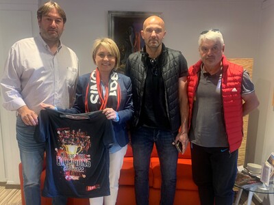 Η Παναχαϊκή στο γραφείο της Χριστίνας Αλεξοπούλου 