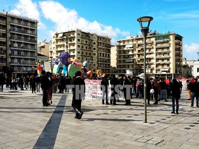 Πάτρα: Φοιτητικό συλλαλητήριο στην πλατε...