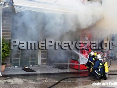 Καταστράφηκε από φωτιά fast food στην Πρέβεζα 