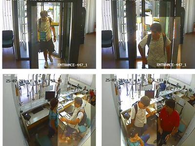 Φωτογραφίες απο τη ληστεία στα Μέθανα