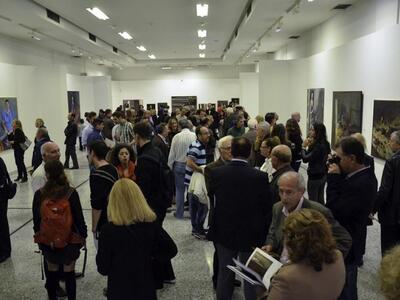 Αποψη των εγκαινίων