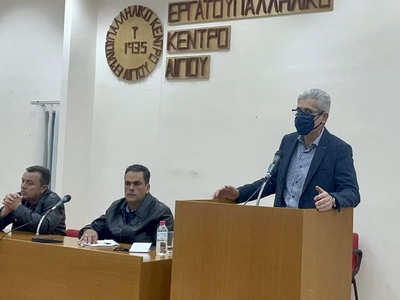 Συνάντηση του Άγγελου Τσιγκρή με τους αγ...