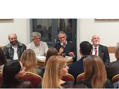 Το πάνελ της εκδήλωσης. Από αριστερά: Νί...