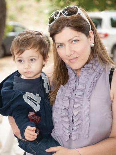 Η Αλίκη Φιλιππάτου με το γιο της