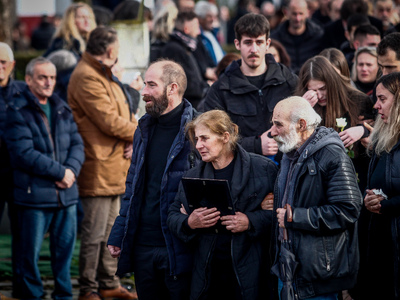 Κηδεία της Σταυρούλας Μπουκοβάλα στο Προ...