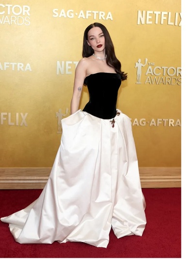 Ντοβ Κάμερον με Monique Lhuillier 