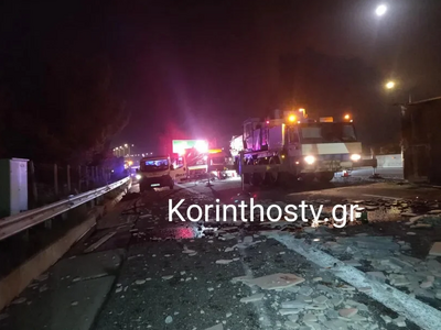 Τροχαίο με νταλίκα στην Εθνική Οδό - Κλε...