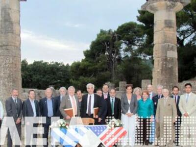 Τελετή αδελφοποίησης της Αρχαίας Ολυμπία...