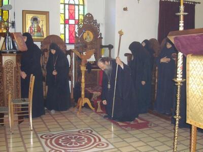 Στο μοναστήρι της Παναγίας Ελεούσης τέλε...