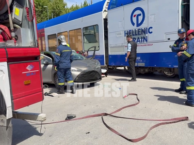 Πάτρα: Σύγκρουση Ι.Χ. με τον Προαστιακό ...