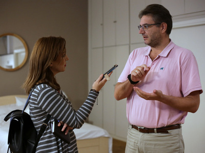 Mε τον Ν. Βώρο στο Εργαστήριο Σχεδιασμού...