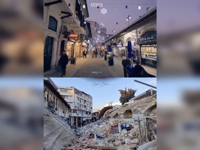 Σεισμός στην Τουρκία: Ισοπεδώθηκε η αγορ...