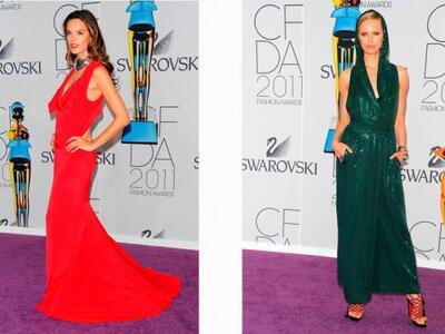 Alessandra Ambrossio με κατακόκκινο μάξι...