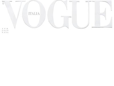 Με κατάλευκο εξώφυλλο κυκλοφορεί  η ιταλική Vogue 