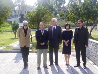 Ο Ιάπωνας πρέσβης στην Αρχαία Ολυμπία 