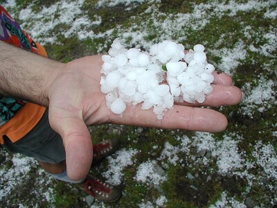 Μεγάλες καταστροφές στην Ηλεία απο την χαλαζόπτωση